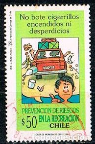 Sellos: Chile nº 1718, Infancia, Prevención de riesgos durante el juego. usado